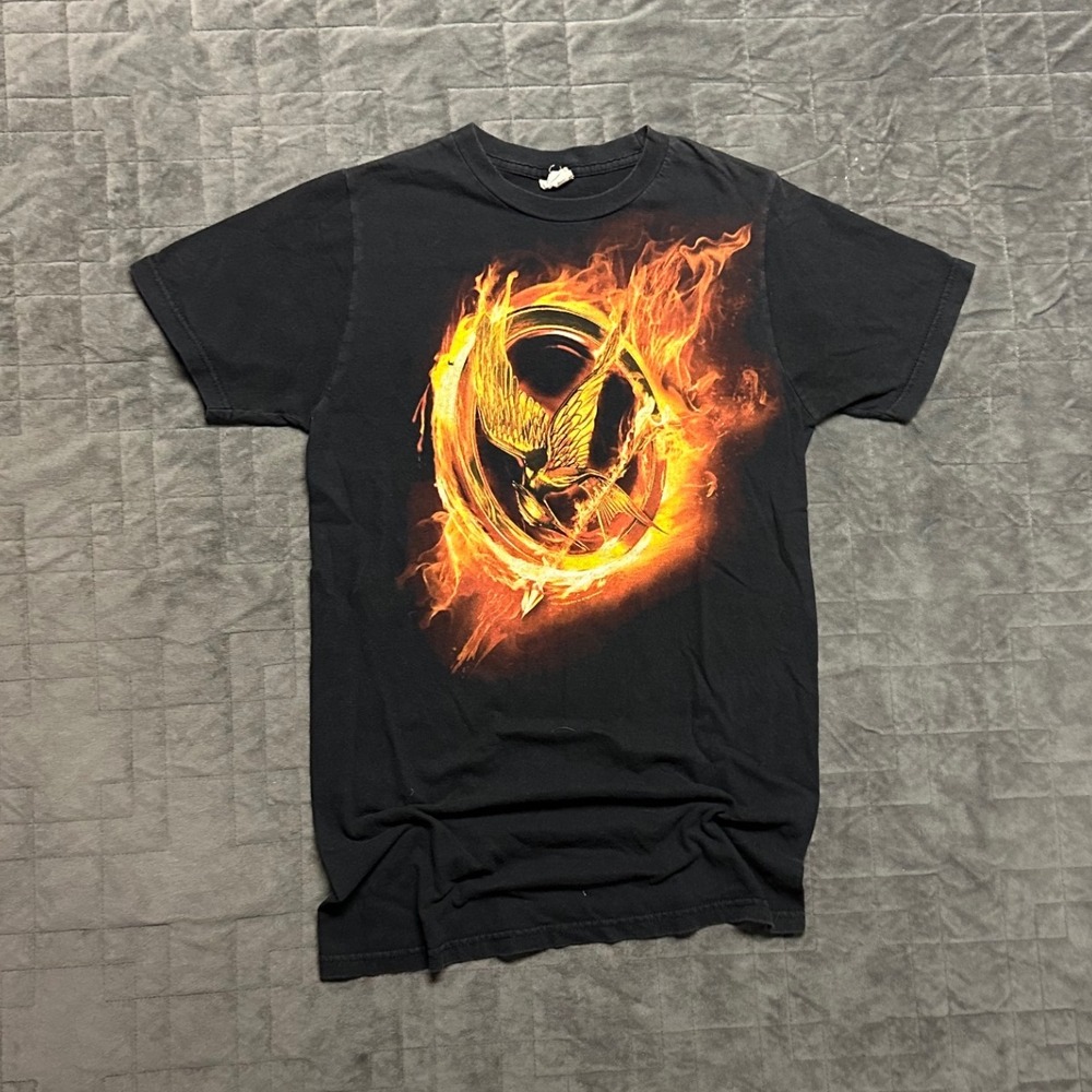 Vintage 2012 The Hunger Games‎ Flame Movie Promo Womens Small Shirt
